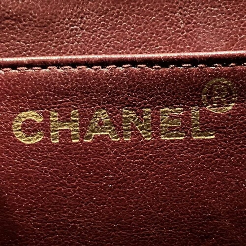 Authentic CHANEL Jumbo Maxi XL 24K Gold Flap Bag Lambskin Chain Shoulder Black - Picture 9 of 11